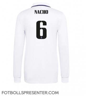 Real Madrid Nacho #6 Hemma Matchtröja 2022-23 Långärmad